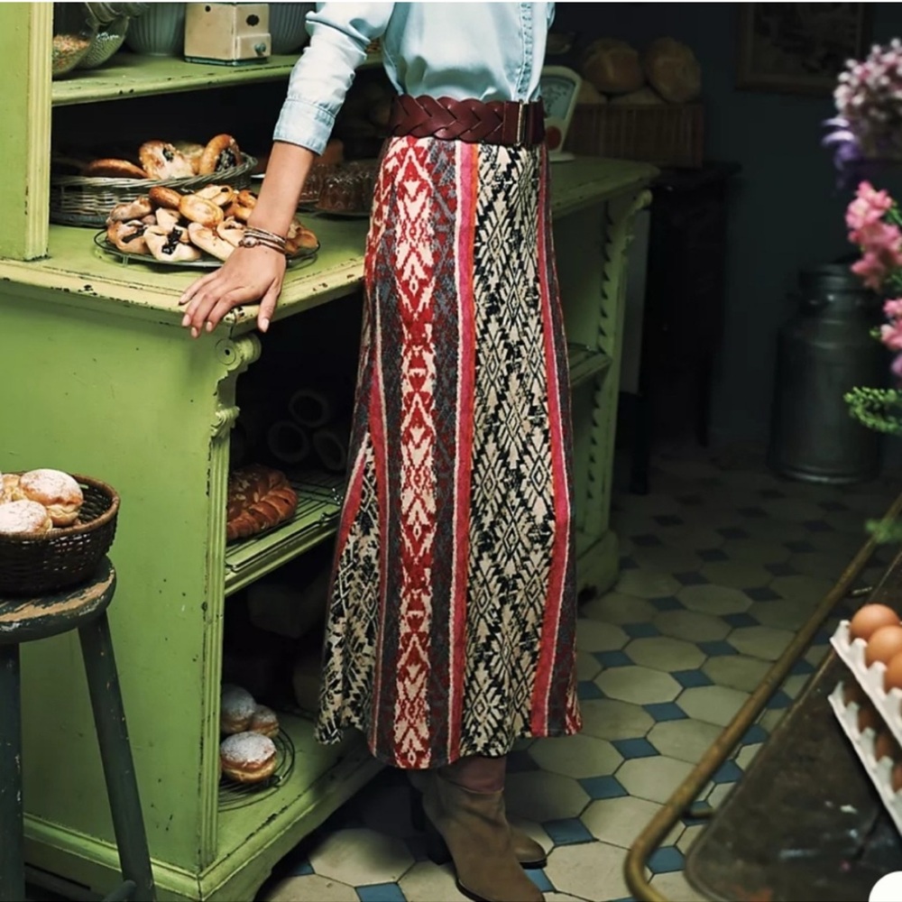 Anthropologie Vanessa Virginia Fairisle Sweater Skirt